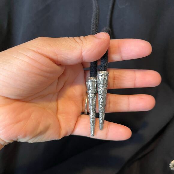 The Kooples Sport Black Pullover Hoodie Size 2 US M Black Silver Hardware - Picture 4 of 7